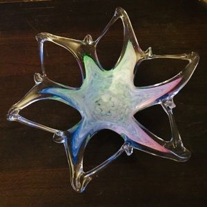 Murano Italian crystal clear glassware